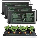 3 Pack Seedling Heat mat,Hydroponic Heating Pad,Warm Hydroponic Heating Padfor Plant Greenhouse Incubator, Seed Germination 10 x 20.75 Inch