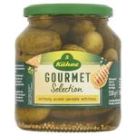 Kuhne Gherkins Gourmet Selection with Honey, 530g, (Pack of 8)