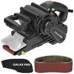 GALAX PRO 1010W Belt Sander, 120-380 RPM Variable Speed Settings, Dust Bag，5 Sanding Belts(76x533 MM)