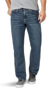 Wrangler Authentics Men's Big & Tall Comfort Flex Waist Relaxed Fit Jean, Smoke, 46W x 30L