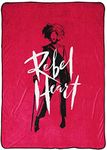 Jay Franco Disney Cruella Rebel Heart Blanket - Measures 62 x 90 inches, Kids Bedding - Fade Resistant Super Soft Fleece