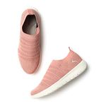 Marc Loire Women's Athleisure Active Wear Slip-On Sneaker Shoes (Peach, Numeric_4)