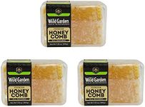 Wild Garden 100% Pure Raw Gourmet Honeycomb, 100% All-Natural, No Additives, No Preservatives, From the Turkish Mountains, 7.05 oz Pack of 3