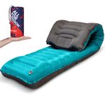 AKSOUL Camping Sleeping Pad Mattress: Ultra Thick Self Inflatable Sleep Mat - Extra Wide Lightweight Thickness Large Air Mats - Matelas de Couchage Autogonflant - Compact Pads for Camping Hiking