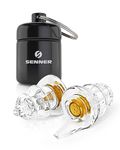 Senner WorkPro Reusable Hearing Protection Earplugs with Aluminium Container. Ideal Ear Plugs for Work, Light to Wear and Quiet, Noise Reduction at The Workplace, for Work Safety.