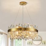 USOR Modern Crystal Chandelier, 12 