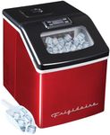 Frigidaire EFIC452-SSRED XL Maker, Makes 40 Lbs. of Clear Square Ice Cubes A Day, Stainless, Red Steel