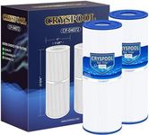 Cryspool 04072 Filter Compatible with C-4326 Hot Tub Filter, FC-2375, 3005845, R172327, R173429, 33521, 25392, 817-2500, 5X13 Spa Filter, 25 Sq. Ft Spa Filter Cartridge, 2 Pack