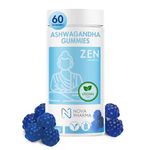 Nova Pharma Zen Ashwagandha Gummies — 100% Vegan, Increase Energy and Resistance to Stress - Soft and Chewable Gummies, Promotes Sleep, Non-GMO Ashwagandha Supplement - 60 Gummies