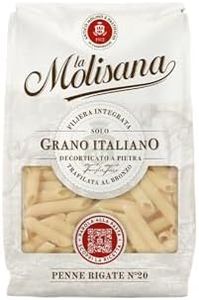 La Molisana, Penne Rigate n. 20, Pasta da Solo Grano Italiano - Trafilata al Bronzo, Ruvida e Tenace con Eccellente Tenuta in Cottura - Confezione da 500 g