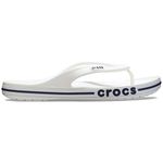 crocs unisex-adult Bayaband Flip WHITE/NAVY Flip-Flop - 11 UK Men/ 12 UK Women (M12W14) (205393-126)