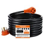 Finderomend 25ft EV and Dryer Extension Cord,30 Amp 4 Prong Dryer Cord NEMA 14-30P to 14-30R 125/250V Fit for Electric Dryer/Tesla Model 3/S/X/Y Level 2 EV Charging Power Cable STW 10AWG UL/ETL Listed