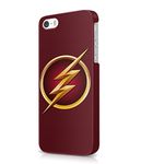 The Flash Logo Justice League Superhero Comics Plastic Snap-On Case Cover Shell For iPhone 5 / 5s