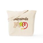 CafePress Shepadoodle Dog Mom Tote Bag Natural Canvas Tote Bag, Reusable Shopping Bag