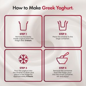 VonShef 1.8L Yoghurt Maker – White Electric Yogurt Machine