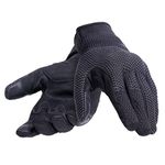 Dainese - Torino Gloves, Fabric Motorcycle Gloves, Knuckle Protectors, Touch Screen, Men's Motorcycle Gloves, Black/Anthracite, M