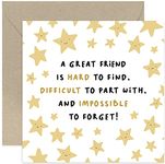 Old English Co. Thank You Card for Friend - Appreciation Card for Friend - Friend Get Well, Feel Better, Thinking of You, Sympathy, Thank You Card | Blank Inside with Envelope