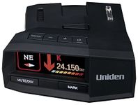 Uniden R8 Extreme Long-Range Radar/Laser Detector, Dual-Antennas Front & Rear Detection w/Directional Arrows, Built-in GPS w/Real-Time Alerts, Voice Alerts, Red Light Camera and Speed Camera Alerts