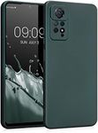 kwmobile Case Compatible with Xiaomi Redmi Note 11 Pro / 11 Pro (5G) / 12 Pro (4G) Case - Soft Slim Metallic TPU Silicone Cover - Metallic Teal