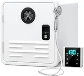 RV Tankless Water Heater Propane, MYACUC 61000 BTU RV On Demand Instant Hot Water Heater with Remote & 15" x 15" Door for Camper