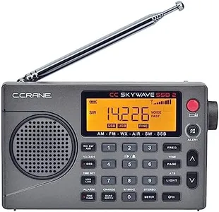 C. Crane CC Skywave SSB 2 AM, FM, Shortwave, NOAA Weather + Alert, Scannable VHF Aviation Band and Single Side Bands Small Battery Operated Portable Travel Radio Includes SW Wire Antenna Adapter