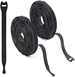 Wrap-It Storage Self-Gripping Cable Ties, 8-inch, 100-Pack (Black) - Cord Ties, Cord Wraps, Cable Straps, Wire Ties, Wire Organizer for Cord Management and Wire Management