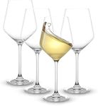 Ash & Roh® - Glasses Crystal Premium Crystal Wine Glasses Long Stem,Perfect for Red or White,Daily Use - 250 ML (4)