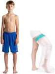 Kids Waterproof Cast Covers for Shower Leg, Boots For Foot After Surgery/Injury Amputated/Prosthetics, Knee Cover Protector Bag Showering/Swimming, Toes/Ankle/Feet Wounds, Wound Dressing/Shoe Dry