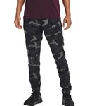 Under Armour Men's UA Elite Woven Cargo Print Pants 1373869, Camo Black Grey, Medium