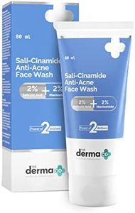 The Derma Co Sali-Cinamide Anti-Acne Face Wash I With 2 Salicylic Acid 2 Niacinamide I Treats Active Acne Fades Acne Marks I For Oily Combination Skin I Power of 2 Actives - 80ml