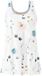 ROSYLINE Womens Tank Tops with Built in Shelf Bra Casual Flowy Swing Tank for Women Pleated Long Sleeveless Size Ink Black White XL