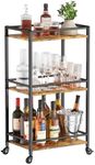 Lifewit 3-Tier Rolling Serving Bar 