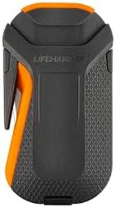 Lifehammer Smart Automatic – Window Breaker Seatbelt Cutter, Emergency Car Window Breaker for car Escape Tool, Anti-Slip Grip with Car Mounted Retail Pack (Orange-Black)