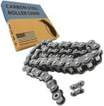 PGN #35 Roller Chain - 3 Feet + Free Connecting Link - Carbon Steel Chains for Bycicles, Mini Bikes, Motorcycles, Go-Karts, Home and Industrial Machinery - 95 Links