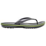 Crocs Unisex Crocband Flip Flops, Graphite Volt Green, 8 UK Men/ 9 UK Women