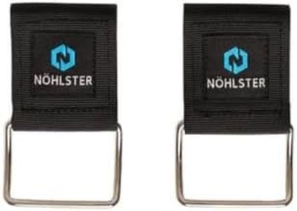 NÖHLSTER Arc-Ring Belt Anchor Tool Attachment with Tool Clip (2-pack) | Tape Measure Holder & Other Tools, Metal Hammer Loop, Gentle Arc Ring to Secure Tape Measure