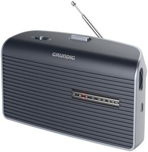 Grundig Music 60X G Receivable Radio, FM, 2 Wave Ranges to Choose from Countless Transmitters, Quality Speaker, Sound Control for Individual Sound Setting, Automatic Loudness, Grey