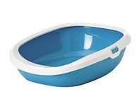 Savic Gizmo Cat Litter Tray with Rim, Medium, Twilight Blue