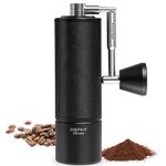 TIMEMORE Chestnut C3S Max, Coffee Grinder Manual, Upgrade Integrated All-Metal Body, Hand Coffee Grinder with Folding Handle, for Espresso to French Press, Black