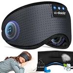 Sleep Headphones Breathable Bluetooth 5.2 Headband Sleeping Headphones, Wireless Eye Mask Sleep Earbuds for Side Sleeper Women Office Air Travel Cool Tech Gadgets Unique Gifts With Ear Plugs