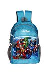 Skebags Style-0111 Waterproof Casual Polyester Backpack School Bag for Boys & Girls - Fun Cartoon Design, Ideal for Nursery, LKG, UKG, & 1st Grade Kids