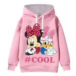 Kuchipoo Girls Regular Fit Winterwear Hoodie (© Disney-hod-207, 9-10 Years, Multi-Colored)