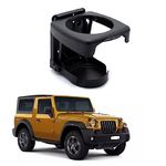 Car Drinking Bottle/Glass/Cup Holder Stand 1pcs (Black Color) Universal fit�for Mahindra Thar 2020