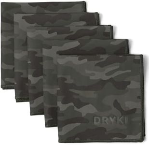 DRYKI Sweat Absorbing Handkerchiefs - The Original Quick-Dry Microfiber Sweat Rags & Towels for Face, Hands, & Body - Perfect for Gym, Sports, and Work