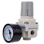 ViaGasaFamido AR2000-02 1/4" Air Source Treatment Filter Pneumatic Regulator Air Pressure Regulator SMC Type Pressure Reduction Valve Air Filter Pressure Regulator With Gauge