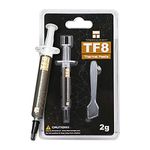 Thermalright TF8 2g High Performance Thermal Paste 12.8W/m.k, High Performance Thermal Paste for Processor/CPU/GPU/IC/All Coolers, -2 Grams，with a Spatula Tool(TF8 2g)