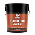 Liquid Rubber Basement and Foundation Repair Sealant - Waterproof Concrete Sealer & Crack Filler - Flexible Coating for Indoor & Outdoor Use - Waterproofing Paint - Black, 2.5 Gallon