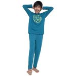 Li'l Tomatoes Lil Tomatoes Boys Cotton Night Suits Regular Pajama Top (GBNS-W23-1240_Teal 13-14 Years)