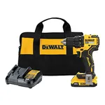 DEWALT 20V MAX Brushless 1/2 in. Cordless Compact Drill Driver Kit, Ratcheting Chuck, LED (DCD793D1)