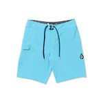 Volcom Men's Standard Mod Tech 20" Boardshort, Turkish Blue, 28